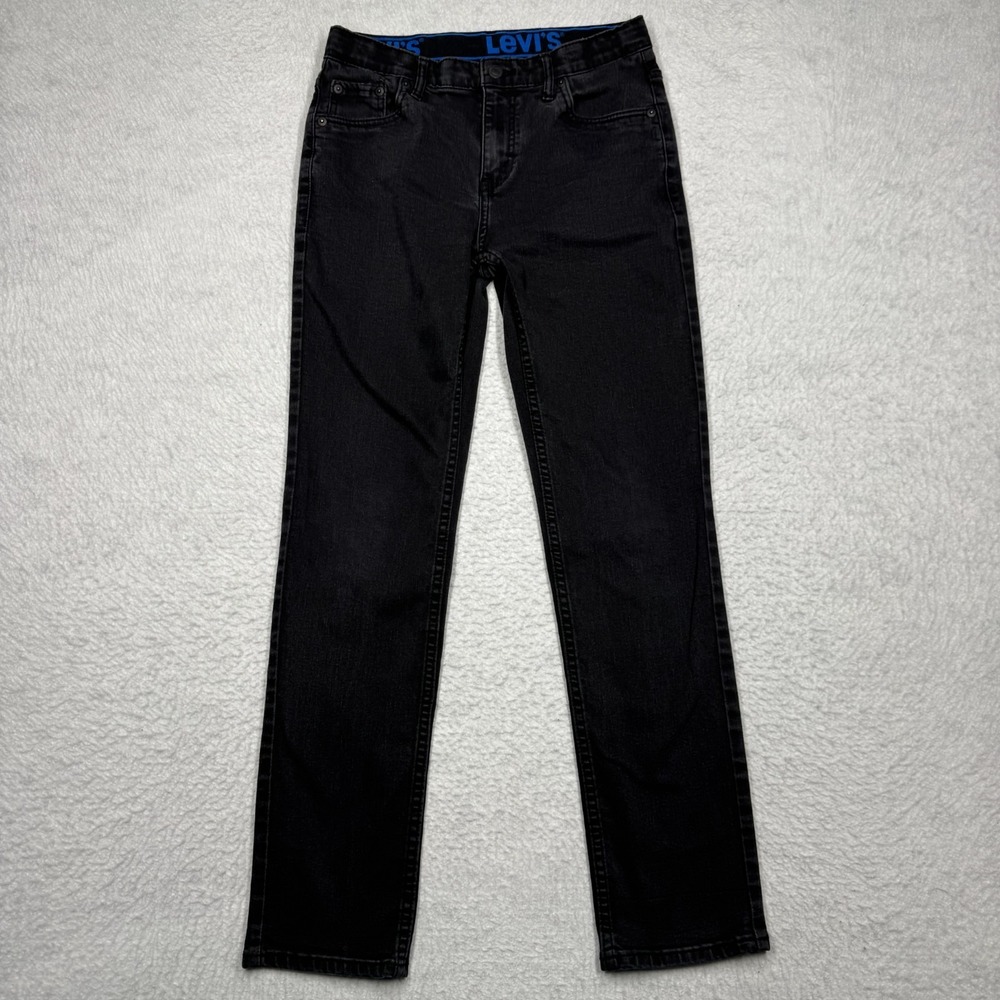 Levi's‎ 502 Black Denim Pants Regular Taper Jeans Women's Size 16 28x29